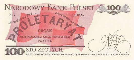 100 Zloty Polen p143e 1988